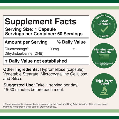 DOUBLE WOOD SUPPLEMENTS - Double Wood Supplements Dihydroberberine 100Mg. 60 Capsulas - The Red Vitamin MX - Suplementos Alimenticios - {{ shop.shopifyCountryName }}