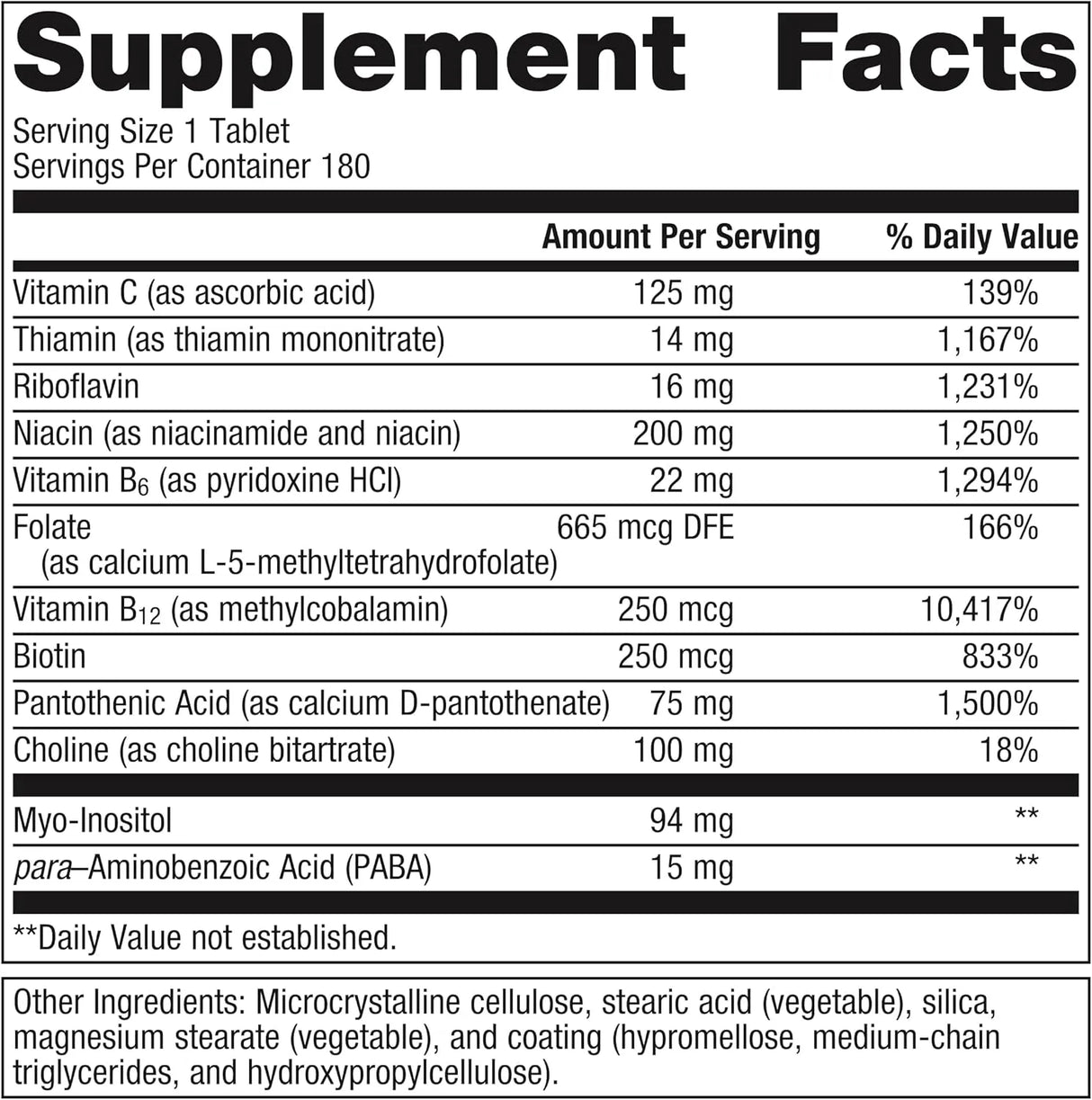 METAGENICS - Metagenics Vitamin B-Complex 180 Tabletas - The Red Vitamin MX - Suplementos Alimenticios - {{ shop.shopifyCountryName }}