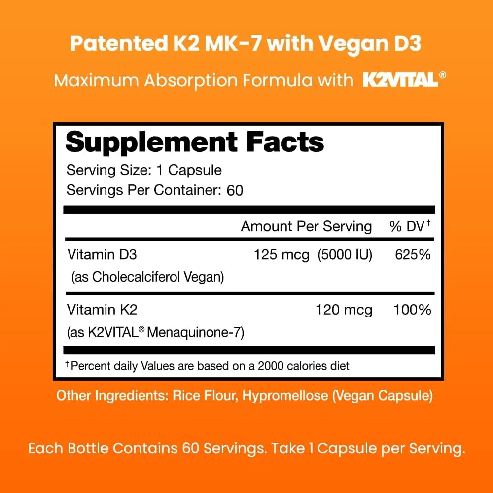 NUTRACHAMPS - NutraChamps D3 with K2 MK7 60 Capsulas - The Red Vitamin MX - Suplementos Alimenticios - {{ shop.shopifyCountryName }}
