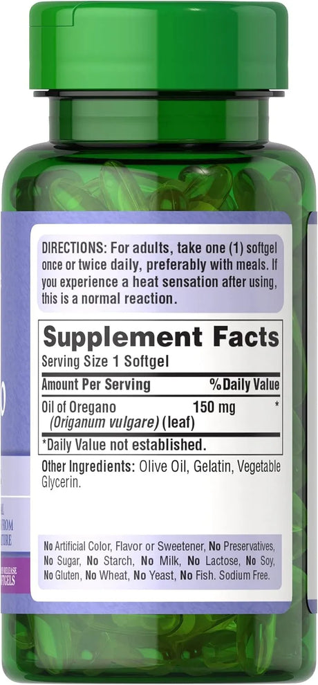PURITAN'S PRIDE - Puritan's Pride Oil of Oregano Extract 150Mg. 180 Capsulas Blandas 2 Pack - The Red Vitamin MX - Suplementos Alimenticios - {{ shop.shopifyCountryName }}