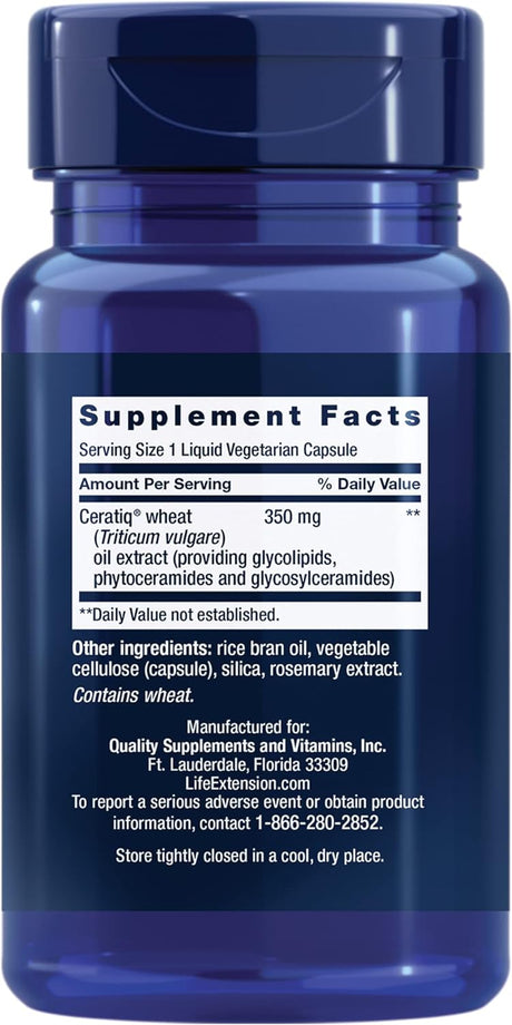 Life Extension Skin Restoring Ceramides 30 Capsulas