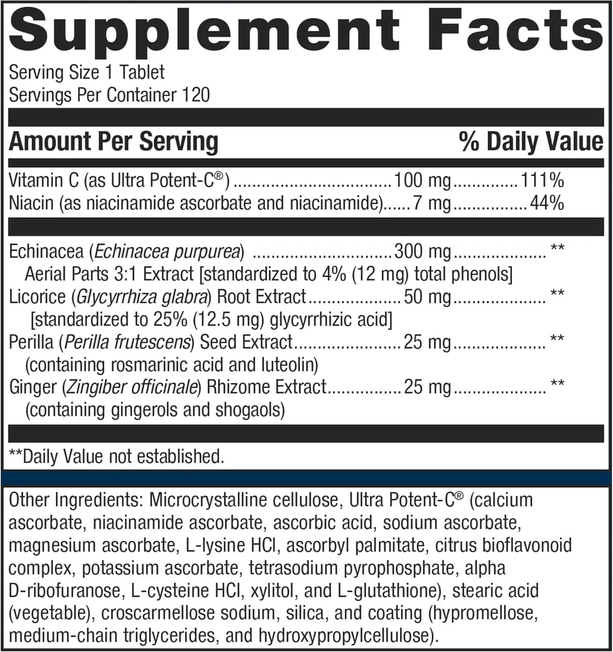 METAGENICS - Metagenics Echinacea Synergy 120 Tabletas - The Red Vitamin MX - Suplementos Alimenticios - {{ shop.shopifyCountryName }}