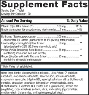 METAGENICS - Metagenics Echinacea Synergy 120 Tabletas - The Red Vitamin MX - Suplementos Alimenticios - {{ shop.shopifyCountryName }}