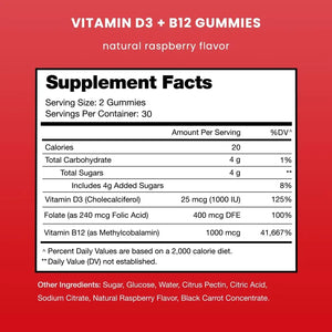 NUTRACHAMPS - NutraChamps Vitamin D3 & B12 Gummies 60 Gomitas - The Red Vitamin MX - Suplementos Alimenticios - {{ shop.shopifyCountryName }}