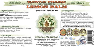 HAWAIIPHARM - Hawaii Pharm Lemon Balm Alcohol-Free Liquid Extract 2 Fl.Oz. - The Red Vitamin MX - Suplementos Alimenticios - {{ shop.shopifyCountryName }}