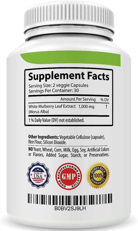 NATURESQUE - Naturesque White Mulberry Leaf Extract 1000Mg. 60 Capsulas - The Red Vitamin MX - Suplementos Alimenticios - {{ shop.shopifyCountryName }}