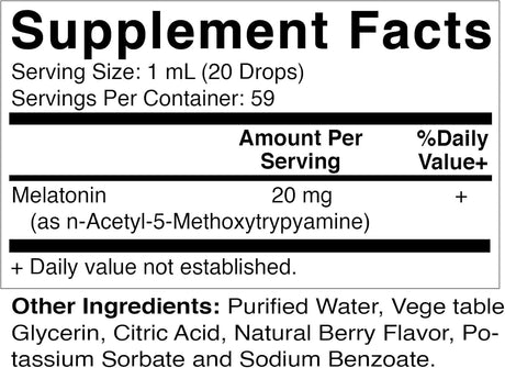 VITAMATIC - Vitamatic Melatonin 20Mg. Liquid Drops 2 Fl.Oz. - The Red Vitamin MX - Suplementos Alimenticios - {{ shop.shopifyCountryName }}