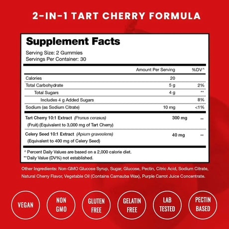 NUTRACHAMPS - NutraChamps Tart Cherry Gummies 3000Mg. 60 Gomitas - The Red Vitamin MX - Suplementos Alimenticios - {{ shop.shopifyCountryName }}