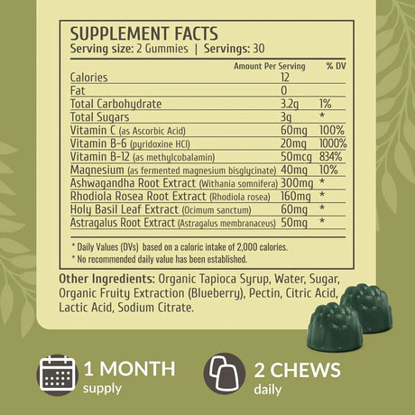 HERBAMAMA - HERBAMAMA Adrenal Support Gummies 60 Gomitas - The Red Vitamin MX - Suplementos Alimenticios - {{ shop.shopifyCountryName }}