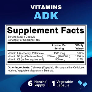 VITAMATIC - Vitamatic ADK Vitamins 180 Capsulas - The Red Vitamin MX - Suplementos Alimenticios - {{ shop.shopifyCountryName }}