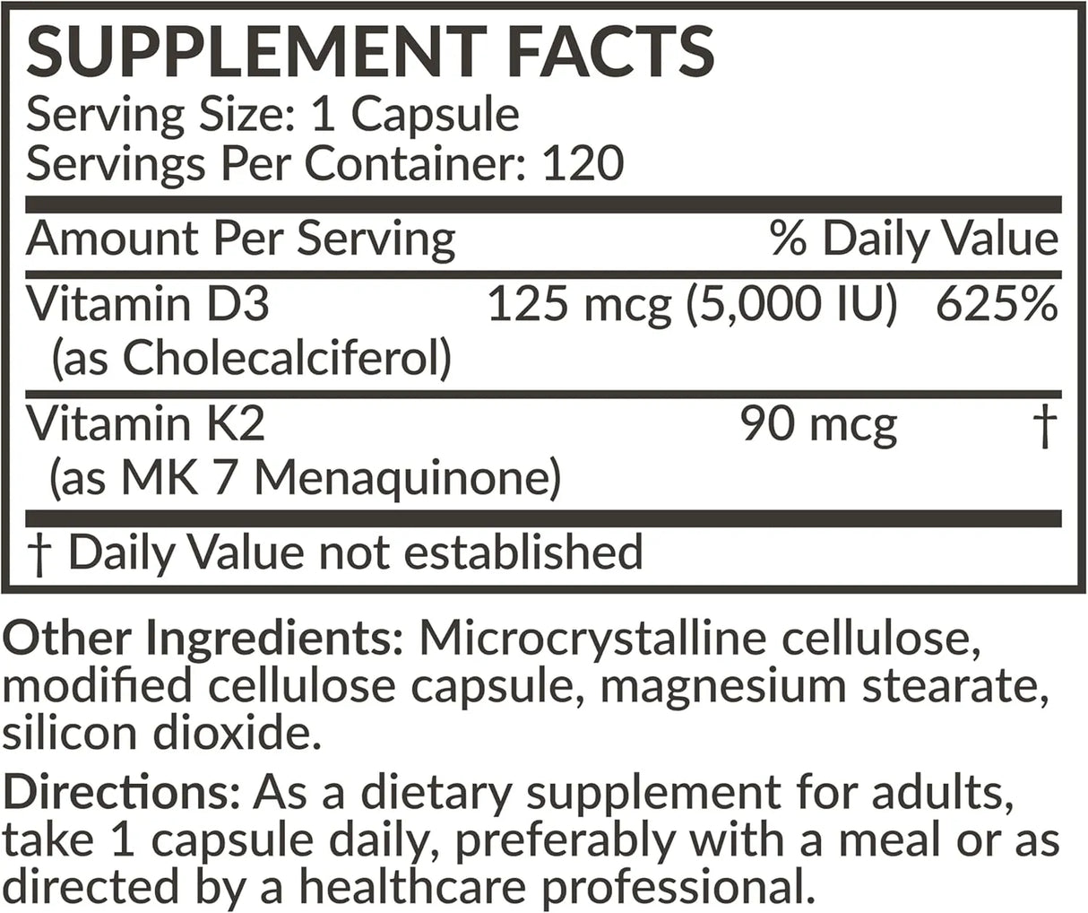 FUTUREBIOTICS - Futurebiotics Vitamin K2 MK7 with D3 120 Capsulas - The Red Vitamin MX - Suplementos Alimenticios - {{ shop.shopifyCountryName }}