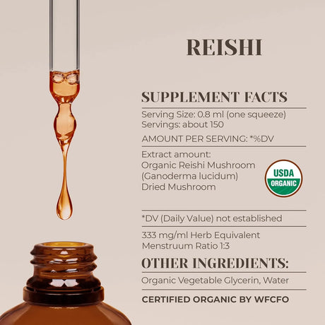 GARDEN ORGANICS - Garden Organics Reishi USDA Organic Alcohol-Free Extract 4 Fl.Oz. - The Red Vitamin MX - Suplementos Alimenticios - {{ shop.shopifyCountryName }}