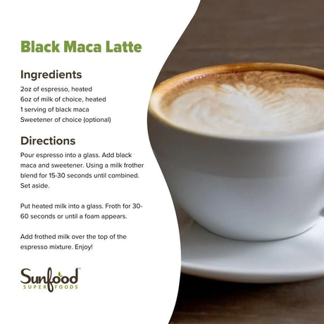 SUNFOOD - Sunfoods Superfoods Organic Black Maca Powder 4 Oz. - The Red Vitamin MX - Suplementos Alimenticios - {{ shop.shopifyCountryName }}