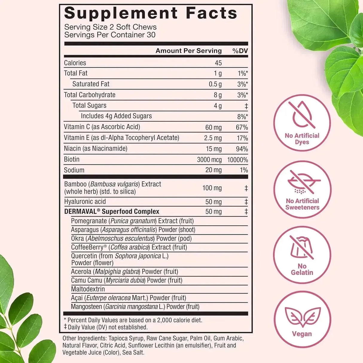 FORCE FACTOR - Force Factor Collagen Boosting Superfoods 60 Masticables - The Red Vitamin MX - Suplementos Alimenticios - {{ shop.shopifyCountryName }}