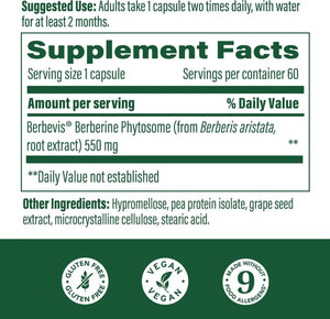 MEGAFOOD - MegaFood Berberine Phytosome 60 Capsulas - The Red Vitamin MX - Suplementos Alimenticios - {{ shop.shopifyCountryName }}