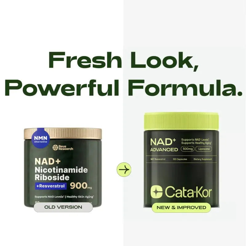 CATA-KOR - Cata-Kor NAD Liposomal NAD Supplement w/Resveratrol Nueva Imagen 60 Capsulas - The Red Vitamin MX - Suplementos Alimenticios - {{ shop.shopifyCountryName }}