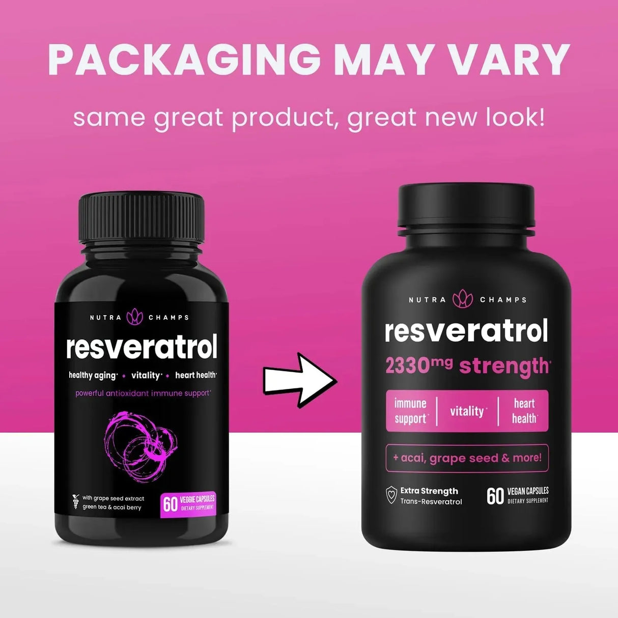 NUTRACHAMPS - NutraChamps Resveratrol Supplement 2330Mg. 60 Capsulas - The Red Vitamin MX - Suplementos Alimenticios - {{ shop.shopifyCountryName }}