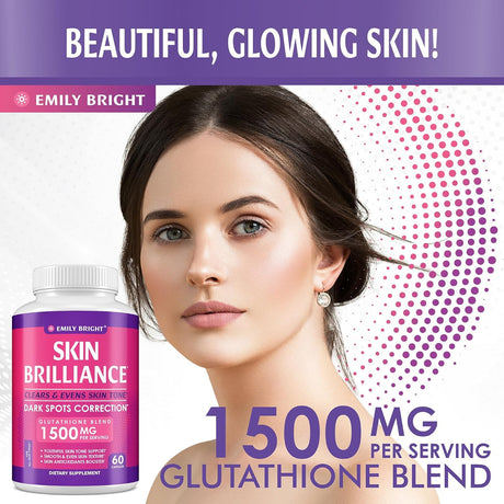 EMILY BRIGHT Skin Brilliance Glutathione 60 Capsulas