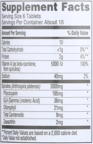 365 - 365 by Whole Foods Market Spirulina 3000Mg., 100 Tabletas - The Red Vitamin MX - Suplementos Alimenticios - {{ shop.shopifyCountryName }}