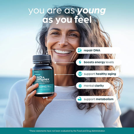 Thinbi NAD+ Complex Urolithin A + Resveratrol 60 Capsulas