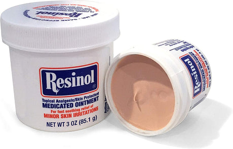 Resinol Medicated Ointment For Protection Of Skin Irritations 3Oz.