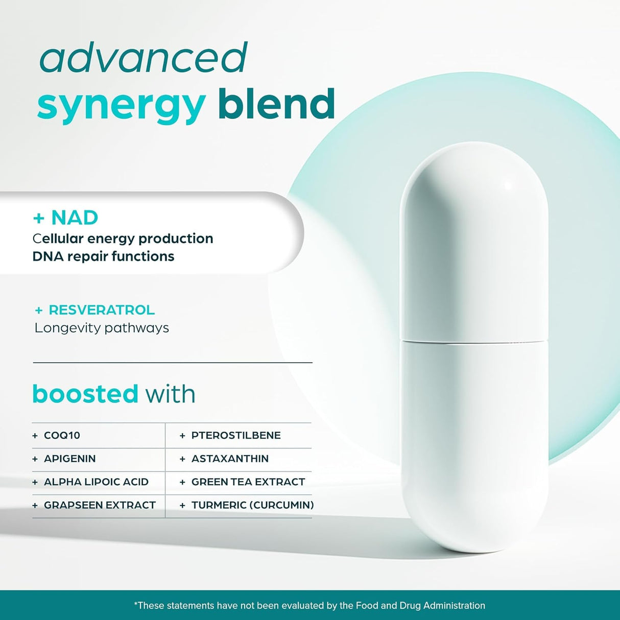 Thinbi NAD+ Complex Urolithin A + Resveratrol 60 Capsulas