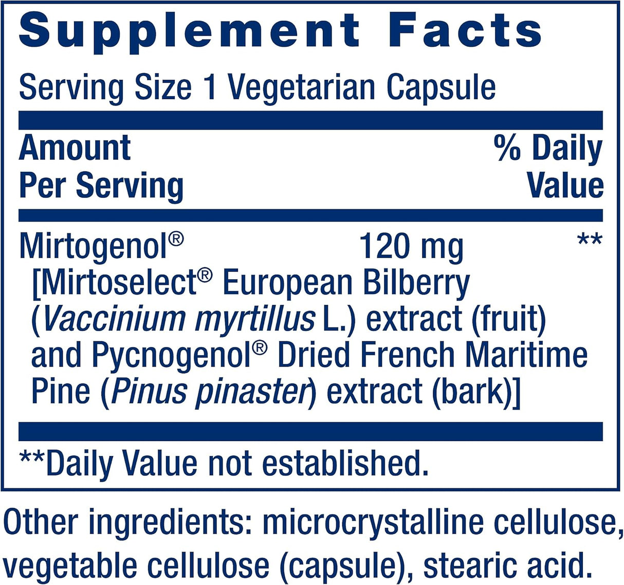 Life Extension Eye Pressure Support with Mirtogenol 30 Capsulas