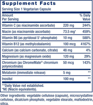 Life Extension Quiet Sleep Melatonin 5Mg. 60 Capsulas