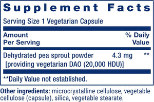 Life Extension Food Sensitivity Relief with Diamine Oxidase 60 Capsulas