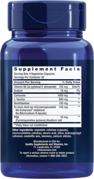 Life Extension Mitochondrial Energy Optimizer with PQQ 120 Capsulas