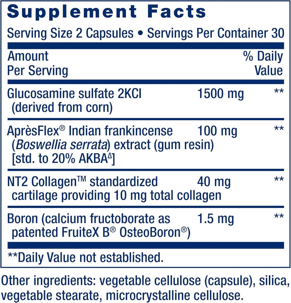Life Extension ArthroMax Advanced NT2 Collagen & AprèsFlex 60 Capsulas