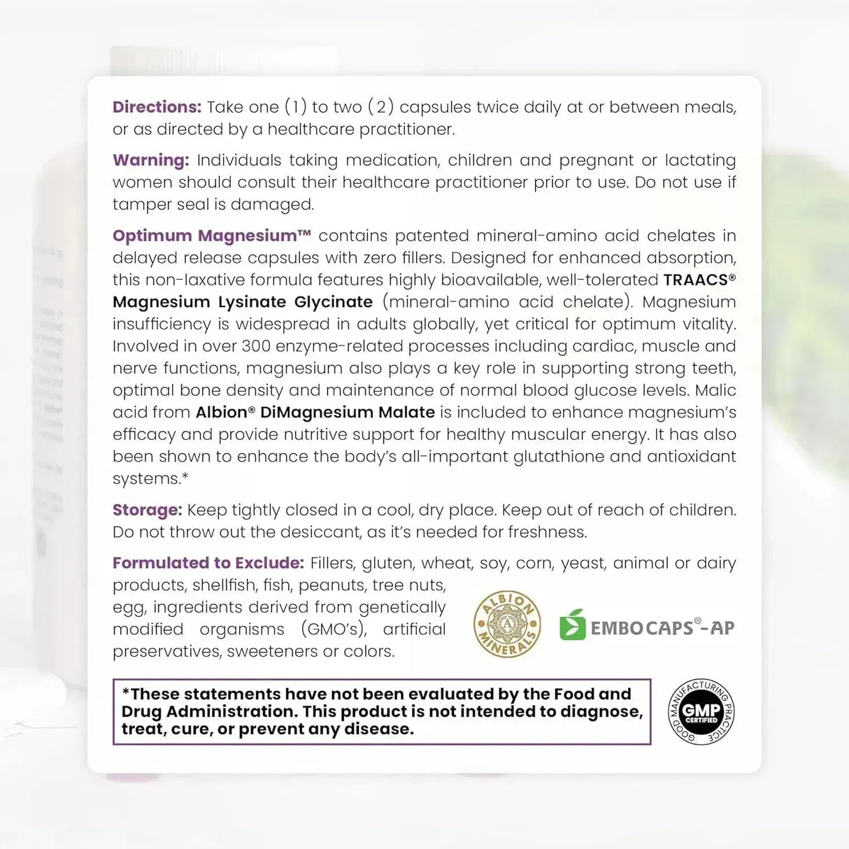 PURE THERAPRO RX - Pure TheraPro Rx Optimum Magnesium 240 Capsulas - The Red Vitamin MX - Suplementos Alimenticios - {{ shop.shopifyCountryName }}