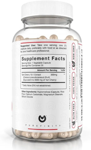 PUREFINITY - PUREFINITY Tart Cherry 3000Mg. 30 Capsulas - The Red Vitamin MX - Suplementos Alimenticios - {{ shop.shopifyCountryName }}
