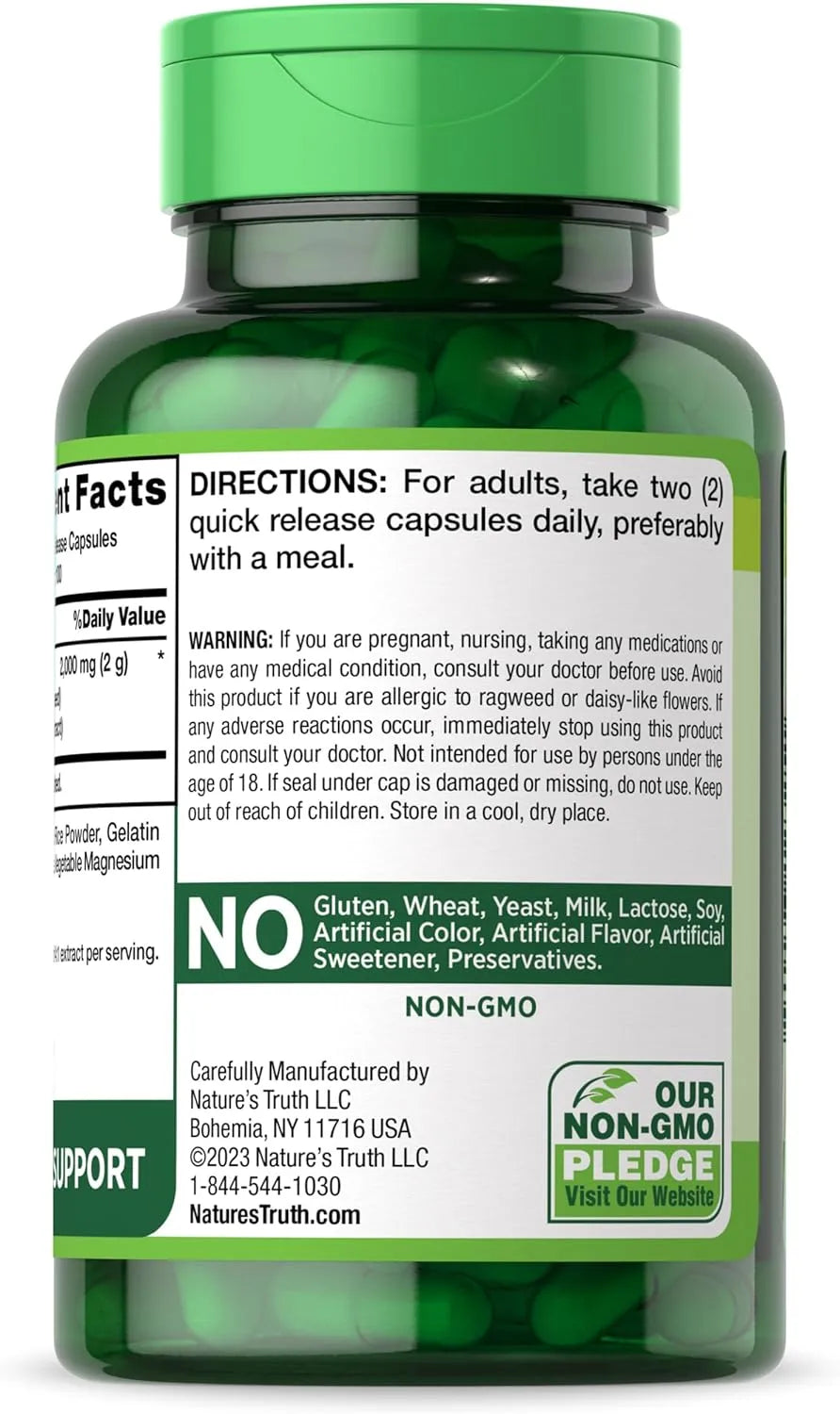 NATURE'S TRUTH - Nature's Truth Milk Thistle 2000Mg. 200 Capsulas - The Red Vitamin MX - Suplementos Alimenticios - {{ shop.shopifyCountryName }}
