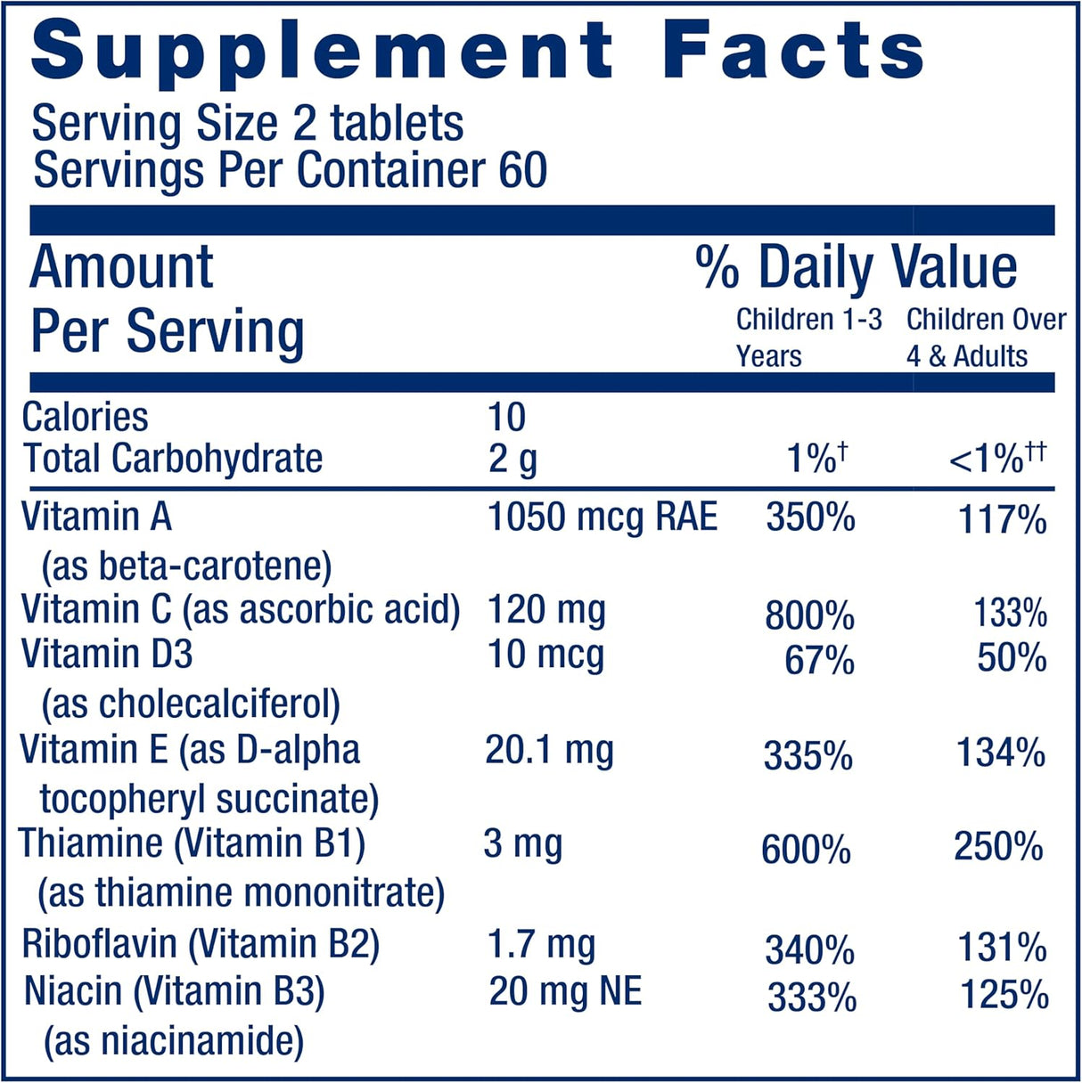 Life Extension Children's Formula Mix 120 Tabletas Masticables
