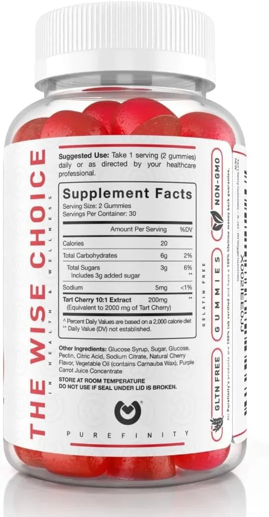 PUREFINITY - PUREFINITY Tart Cherry Gummies 60 Gomitas 2 Pack - The Red Vitamin MX - Suplementos Alimenticios - {{ shop.shopifyCountryName }}