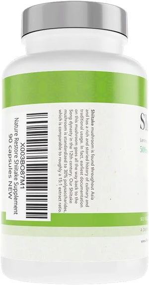 NATURE RESTORE - Nature Restore Shiitake Mushroom Extract 90 Capsulas - The Red Vitamin MX - Suplementos Alimenticios - {{ shop.shopifyCountryName }}