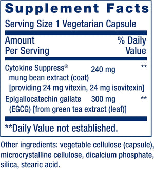 Life Extension Cytokine Suppress with EGCG 30 Capsulas