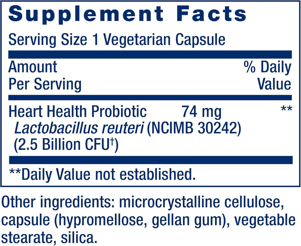 Life Extension FLORASSIST Probiotic Heart Health 60 Capsulas