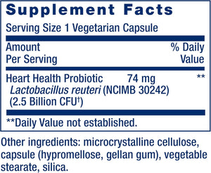 Life Extension FLORASSIST Probiotic Heart Health 60 Capsulas