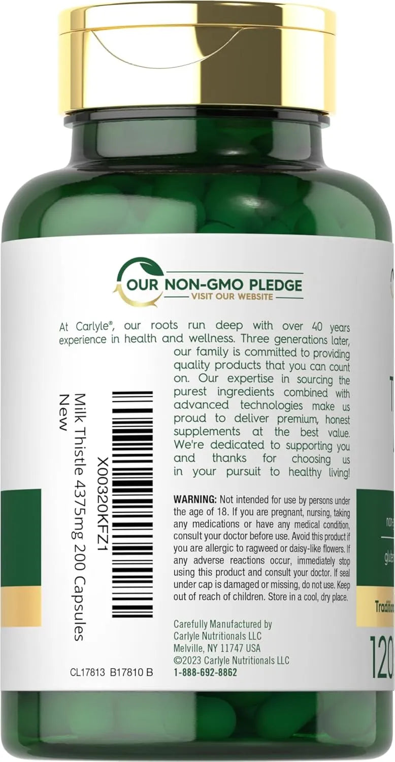 CARLYLE - Carlyle Milk Thistle 4375Mg. 120 Capsulas - The Red Vitamin MX - Suplementos Alimenticios - {{ shop.shopifyCountryName }}
