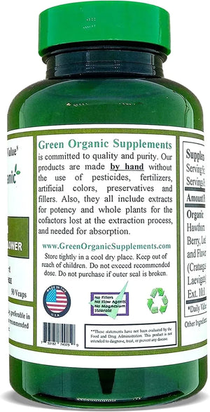 GREEN ORGANIC SUPPLEMENTS - Green Organic Supplements White Willow Bark 90 Capsulas 2 Pack - The Red Vitamin MX - Suplementos Alimenticios - {{ shop.shopifyCountryName }}