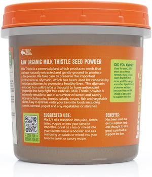 BAREORGANICS - BareOrganics Milk Thistle Seed Powder 227Gr. - The Red Vitamin MX - Suplementos Alimenticios - {{ shop.shopifyCountryName }}