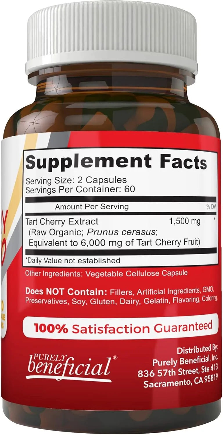 PURELY BENEFICIAL - PURELY beneficial Tart Cherry 6000Mg. 120 Capsulas - The Red Vitamin MX - Suplementos Alimenticios - {{ shop.shopifyCountryName }}