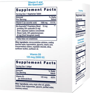 Life Extension Immune Packs with Vitamin C & D Zinc and Probiotic 30 Paquetes