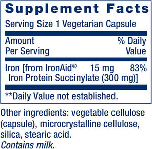 Life Extension Iron Protein Plus 100 Capsulas