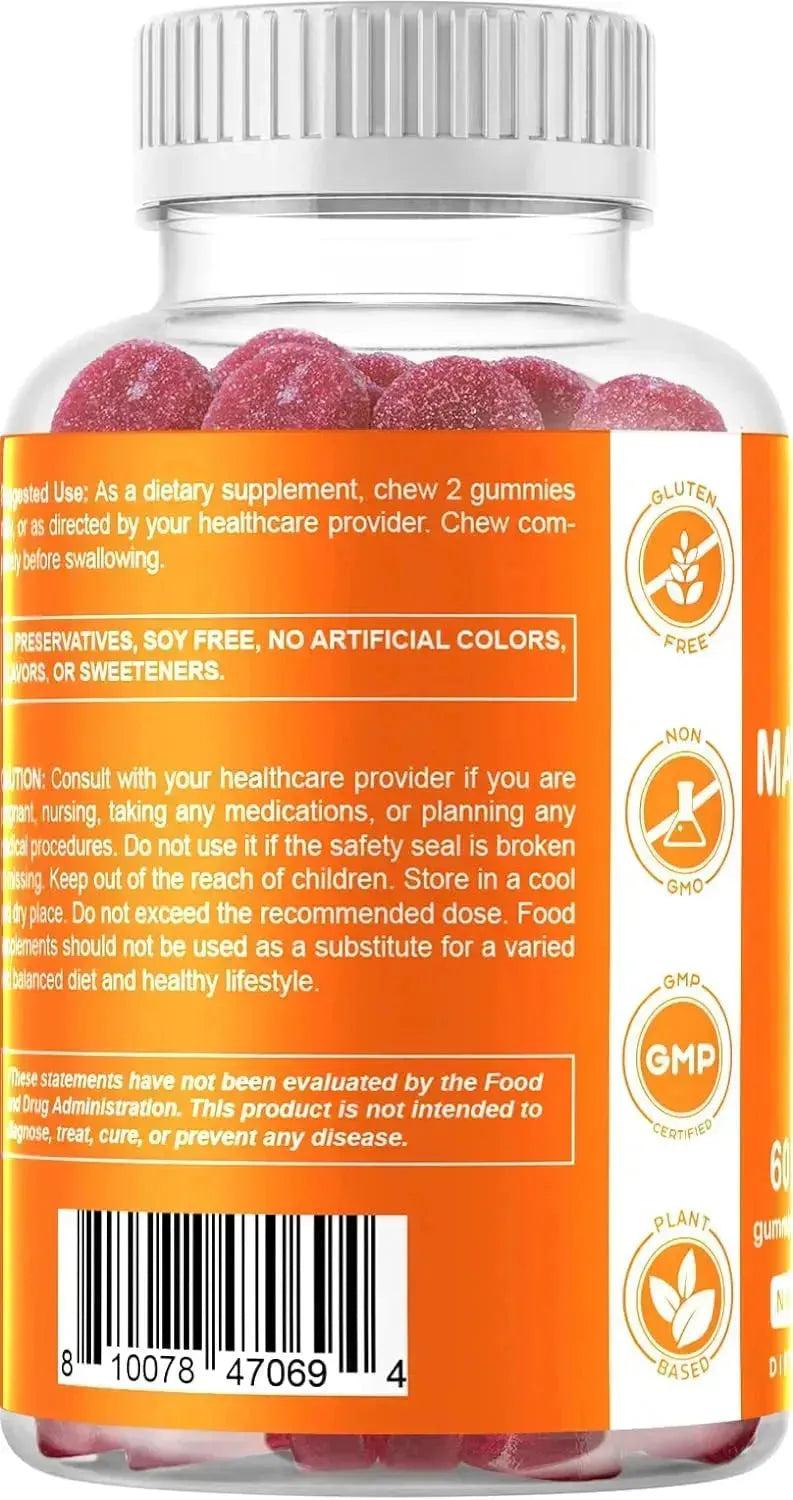 VITAMATIC - Vitamatic Magnesium Citrate Gummies 600Mg. 60 Gomitas 2 Pack - The Red Vitamin MX - Suplementos Alimenticios - {{ shop.shopifyCountryName }}