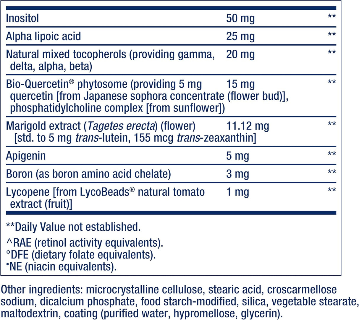 Life Extension Two-Per-Day High Potency Multi-Vitamin & Mineral 120 Tabletas