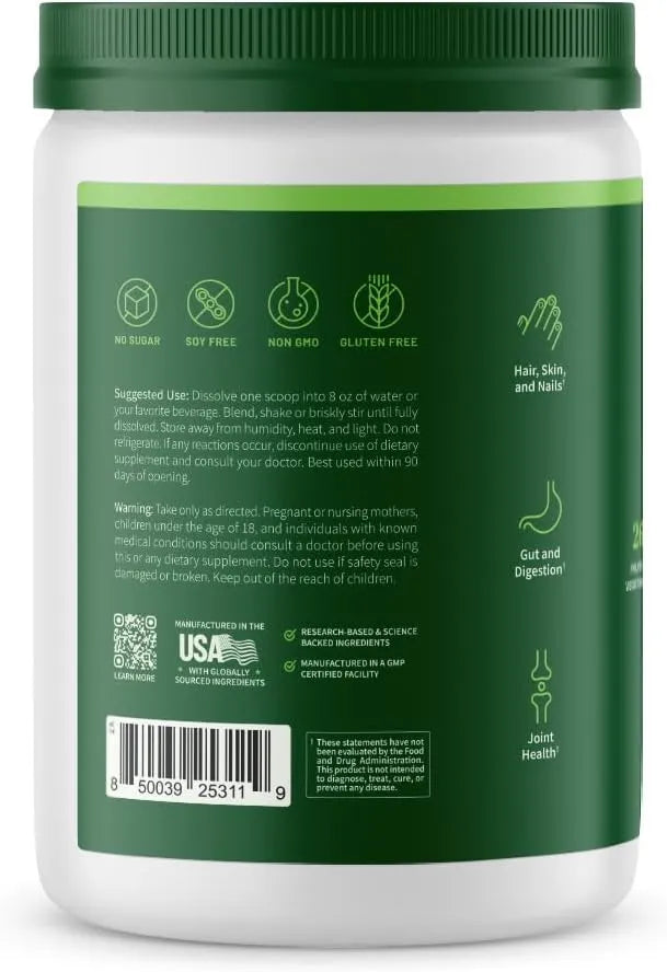 SNAP - Snap Super Greens Powder with Collagen 30 Servicios 321Gr. - The Red Vitamin MX - Suplementos Alimenticios - {{ shop.shopifyCountryName }}