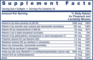 Life Extension Prenatal Advantage 120 Capsulas Blandas